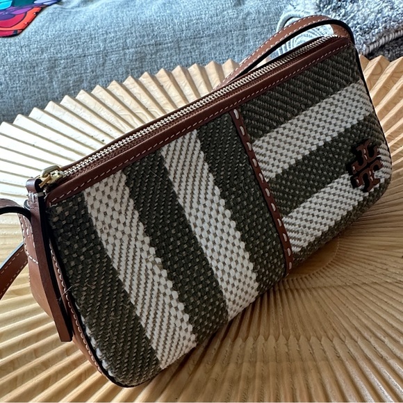 Tory Burch McGraw Stripe Wedge Shoulder Bag - Picture 3 of 6